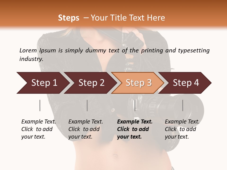 Golden Band Symbol PowerPoint Template