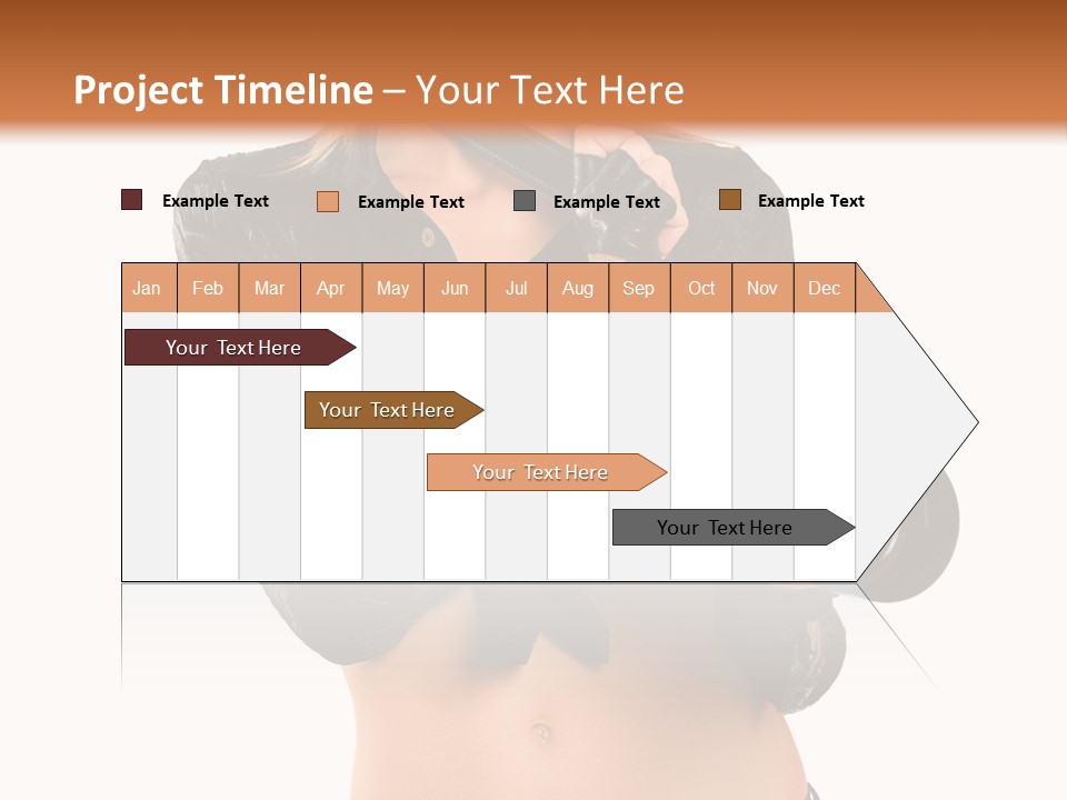 Golden Band Symbol PowerPoint Template