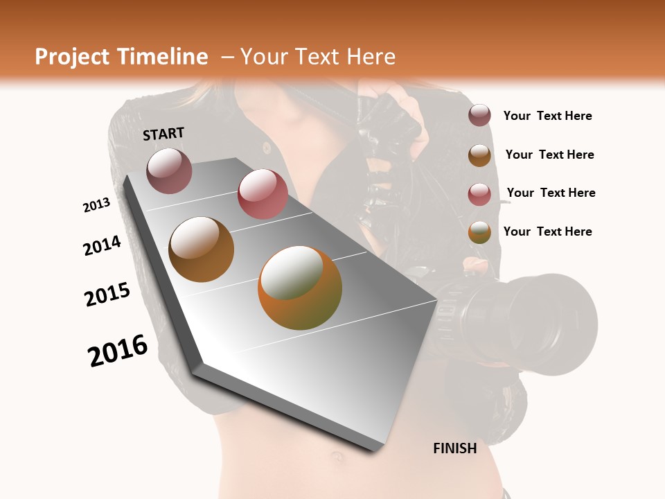 Golden Band Symbol PowerPoint Template