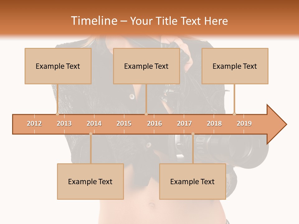 Golden Band Symbol PowerPoint Template