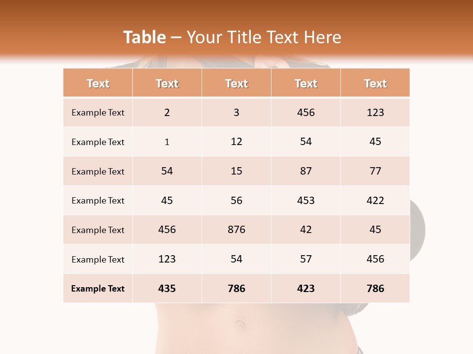 Golden Band Symbol PowerPoint Template