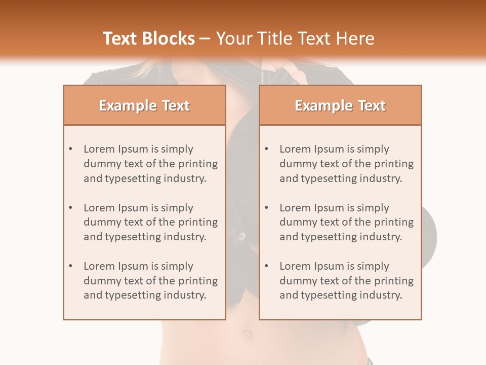 Golden Band Symbol PowerPoint Template