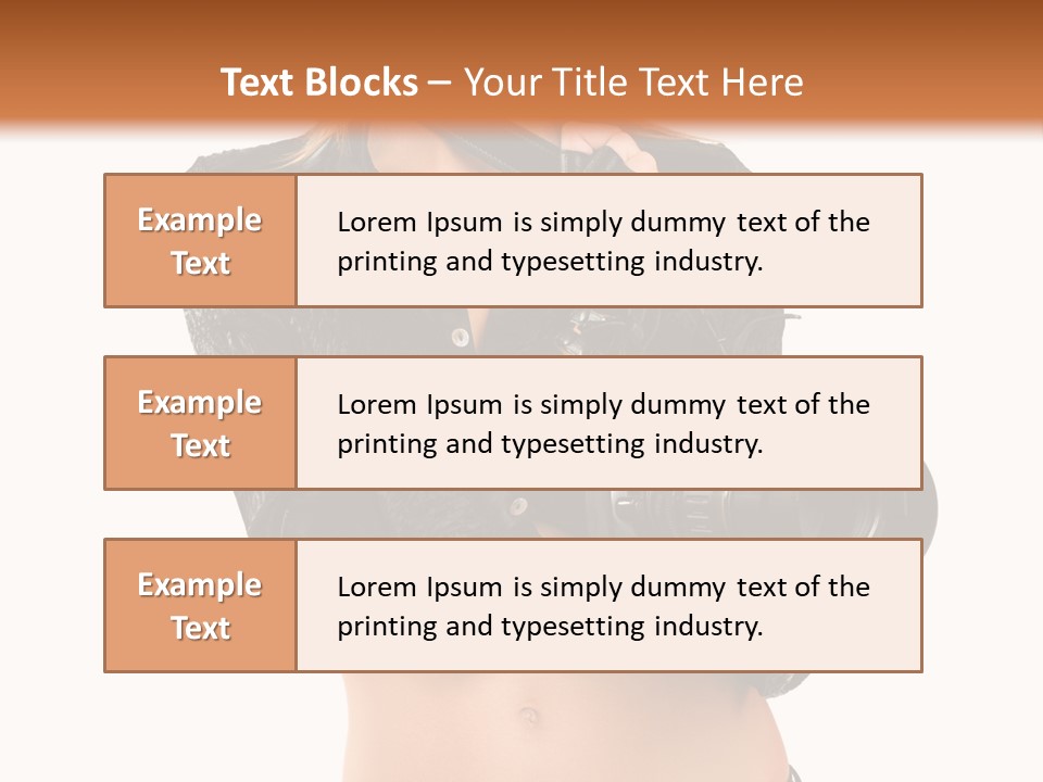 Golden Band Symbol PowerPoint Template