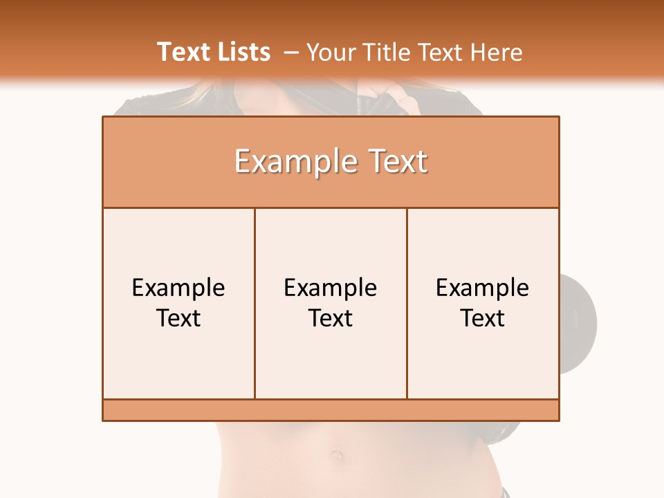 Golden Band Symbol PowerPoint Template