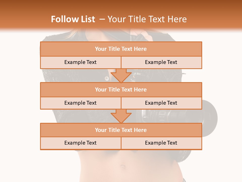 Golden Band Symbol PowerPoint Template