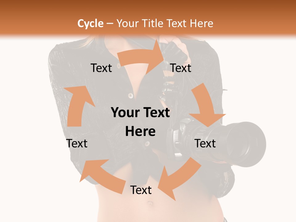 Golden Band Symbol PowerPoint Template