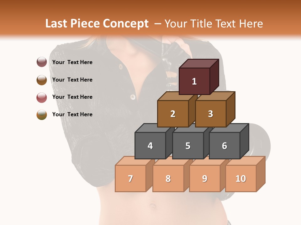 Golden Band Symbol PowerPoint Template