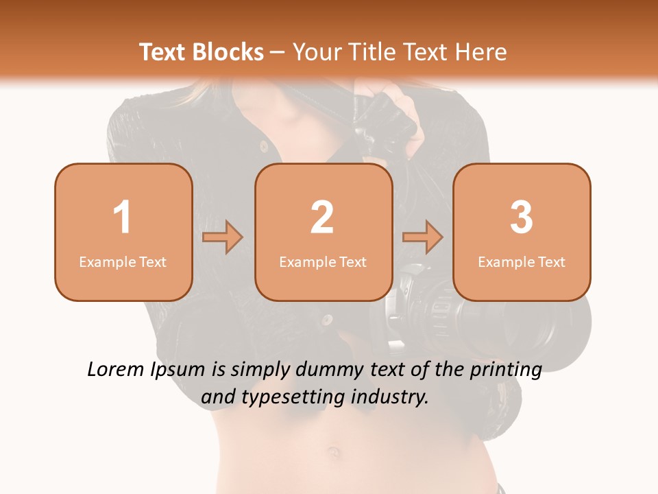 Golden Band Symbol PowerPoint Template