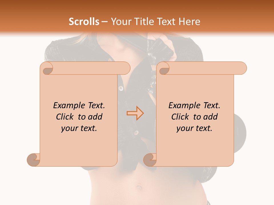 Golden Band Symbol PowerPoint Template