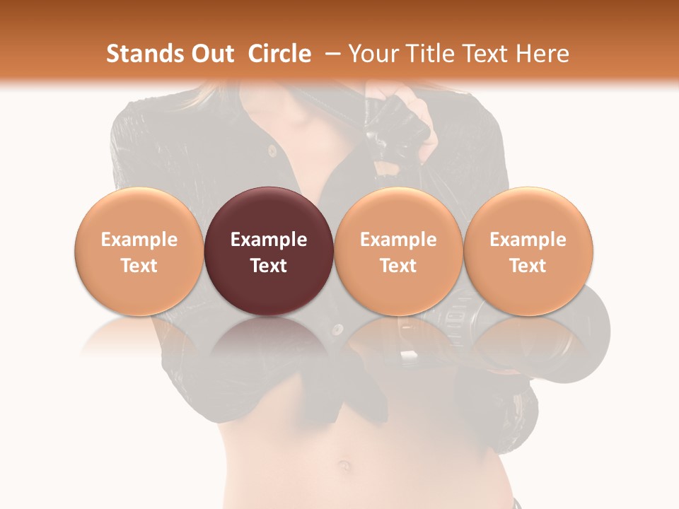 Golden Band Symbol PowerPoint Template