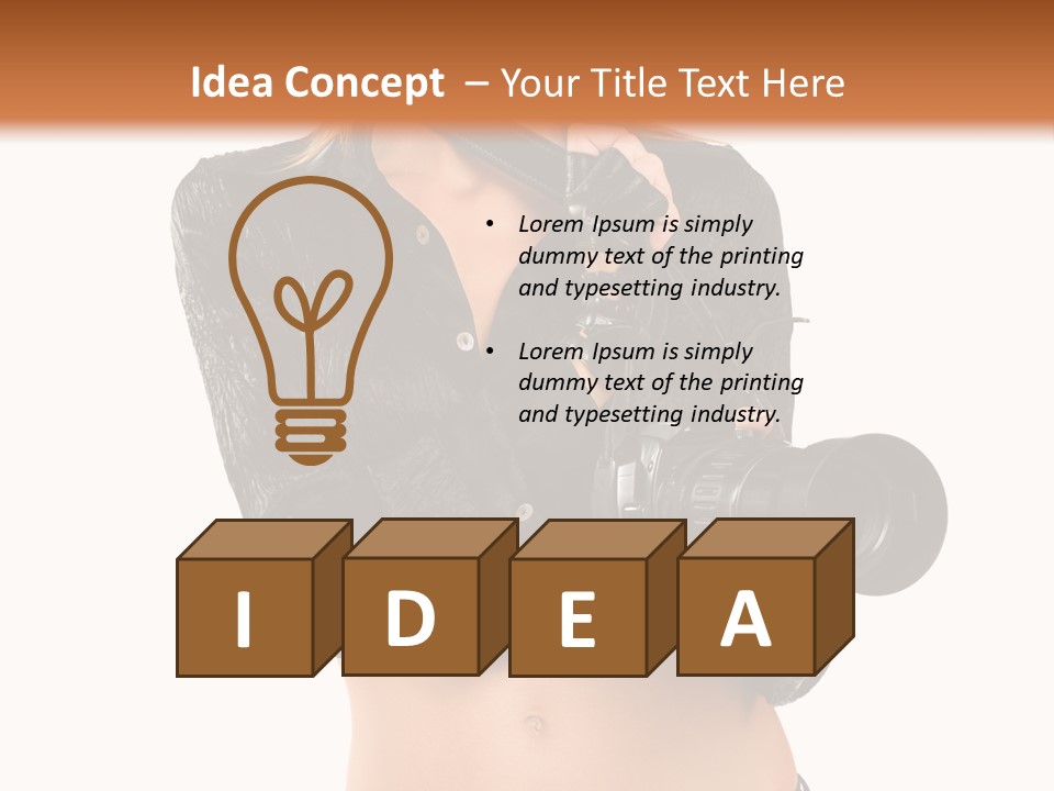 Golden Band Symbol PowerPoint Template