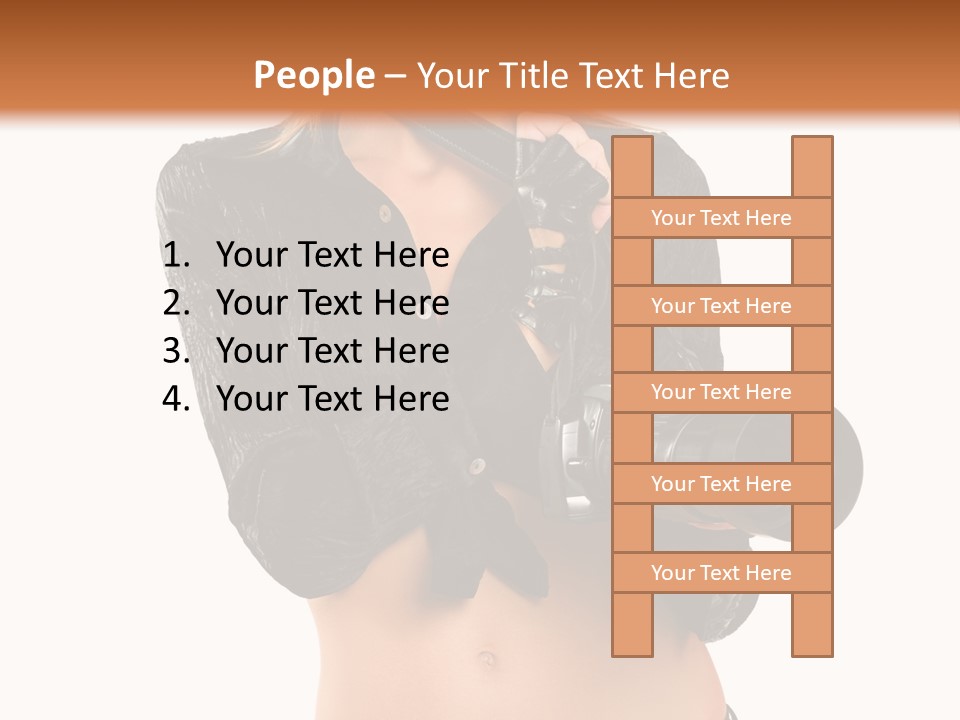 Golden Band Symbol PowerPoint Template