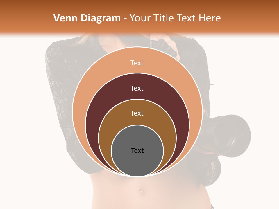 Golden Band Symbol PowerPoint Template