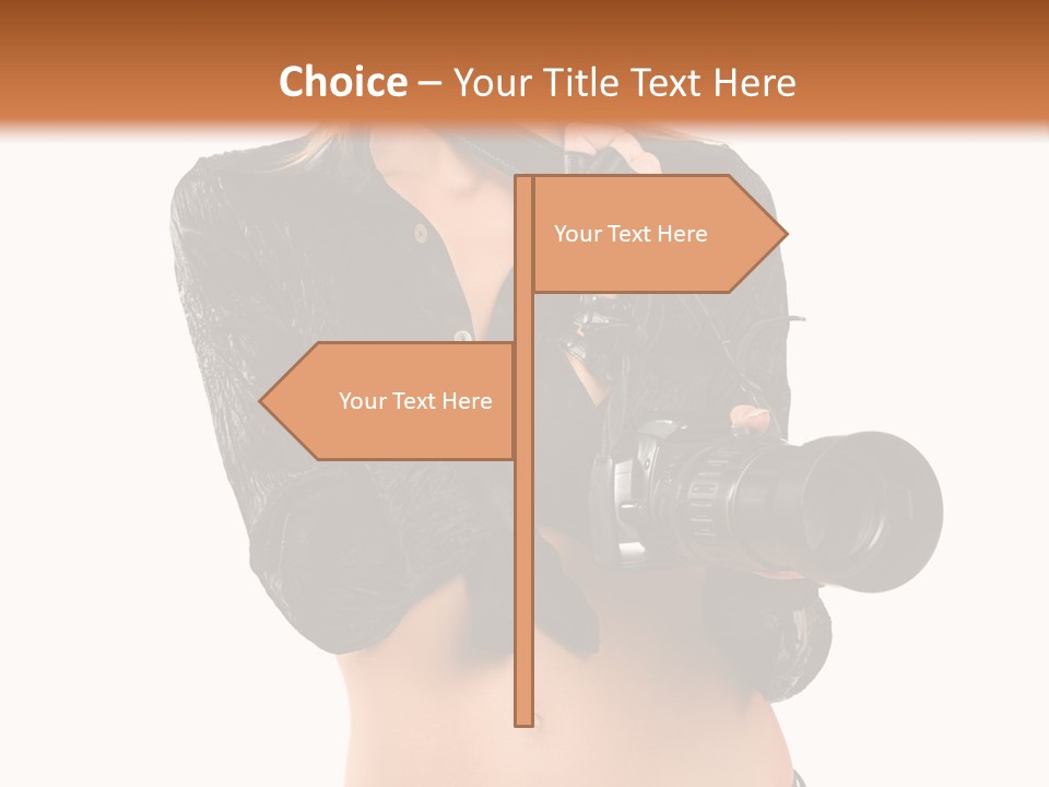 Golden Band Symbol PowerPoint Template