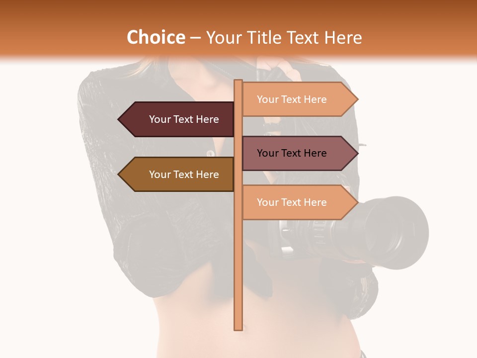 Golden Band Symbol PowerPoint Template