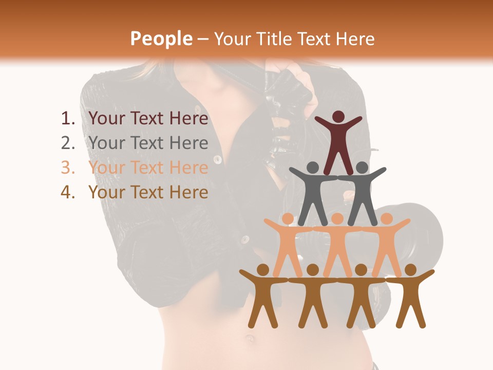 Golden Band Symbol PowerPoint Template