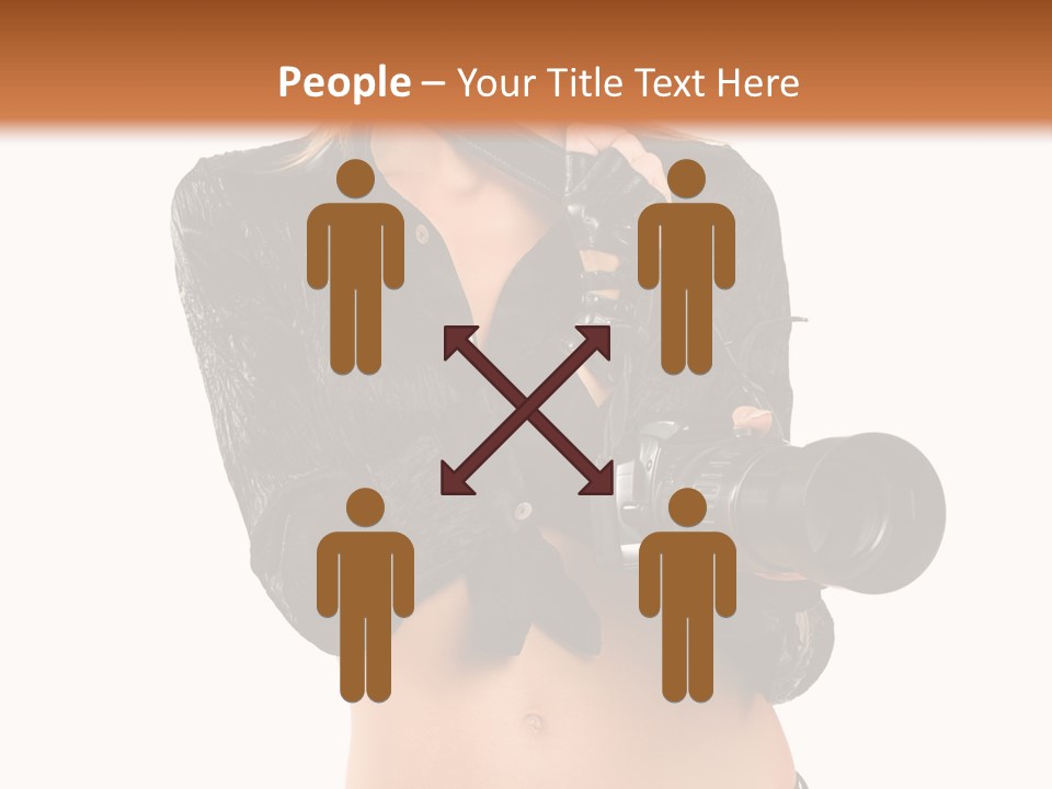 Golden Band Symbol PowerPoint Template