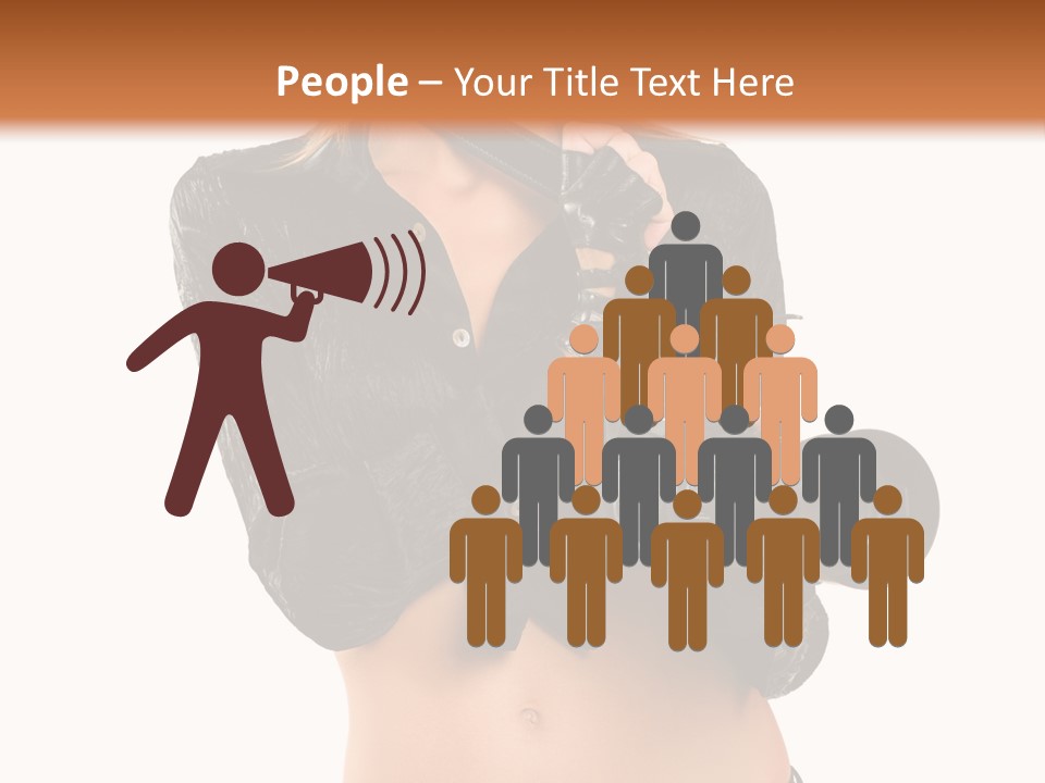 Golden Band Symbol PowerPoint Template