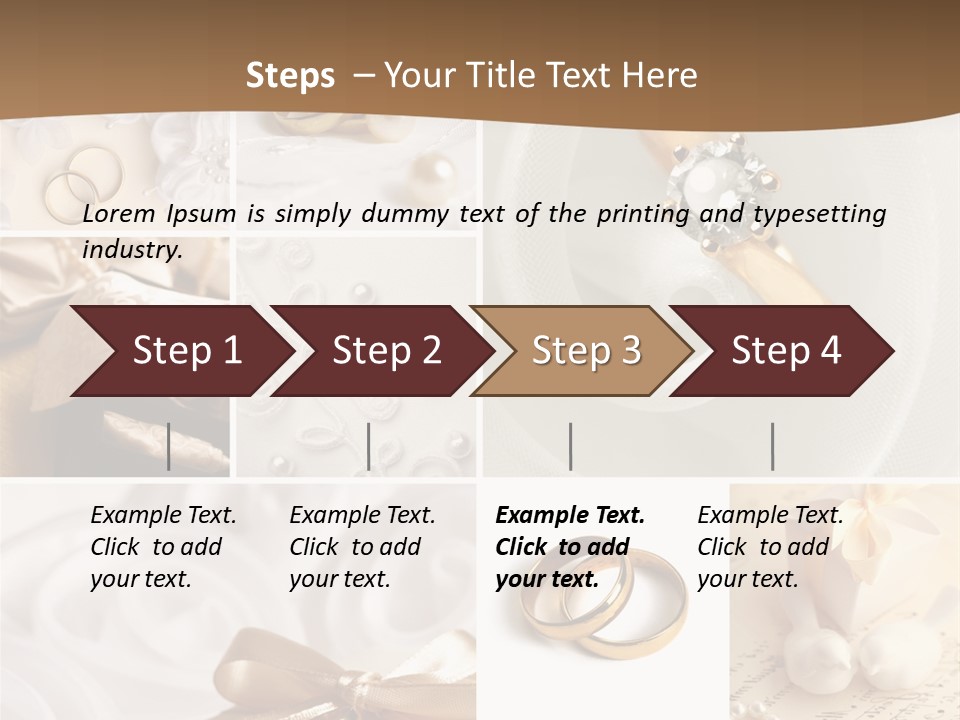 Bridal Decorative Wed PowerPoint Template