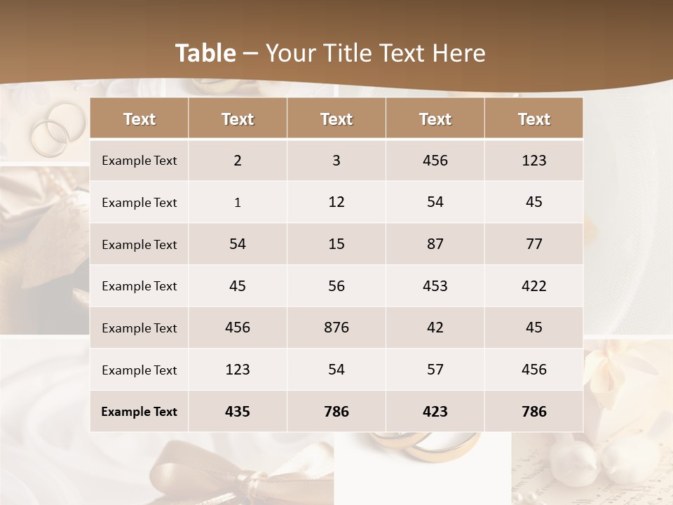 Bridal Decorative Wed PowerPoint Template