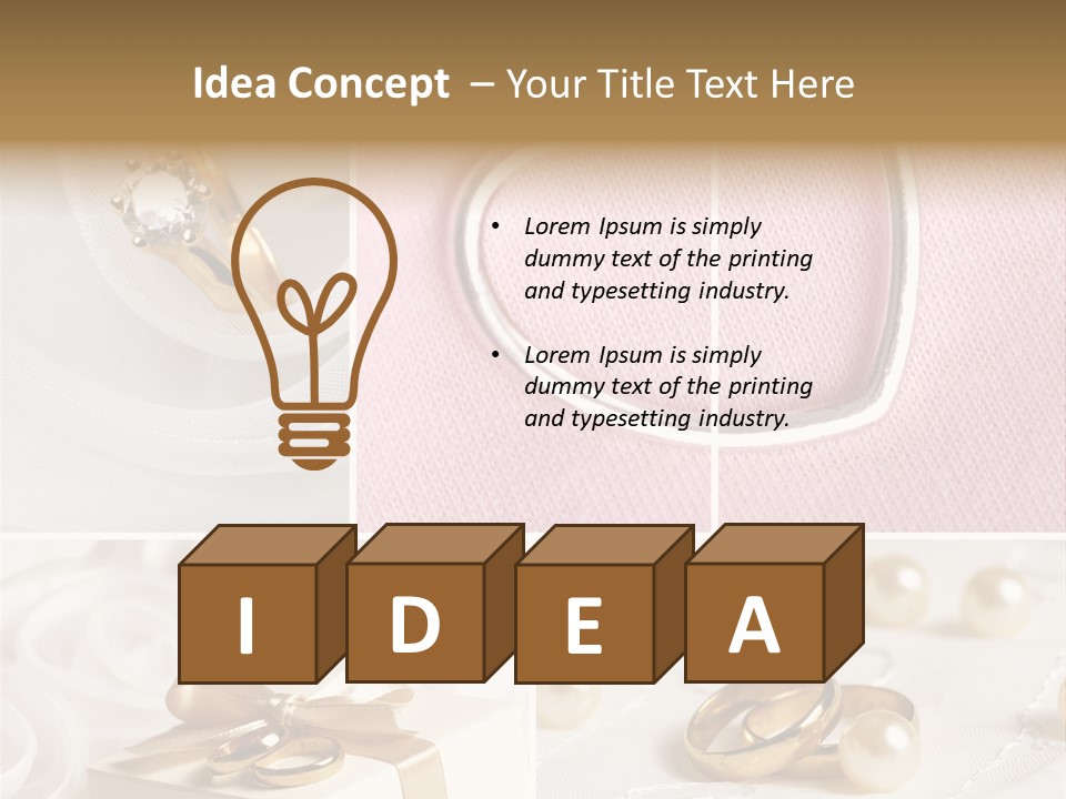 Bridal Decorative Wed PowerPoint Template
