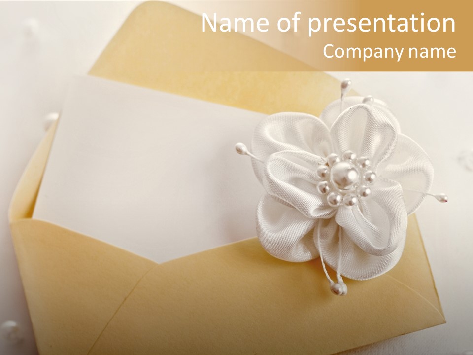 Envelope Background Copy Space PowerPoint Template
