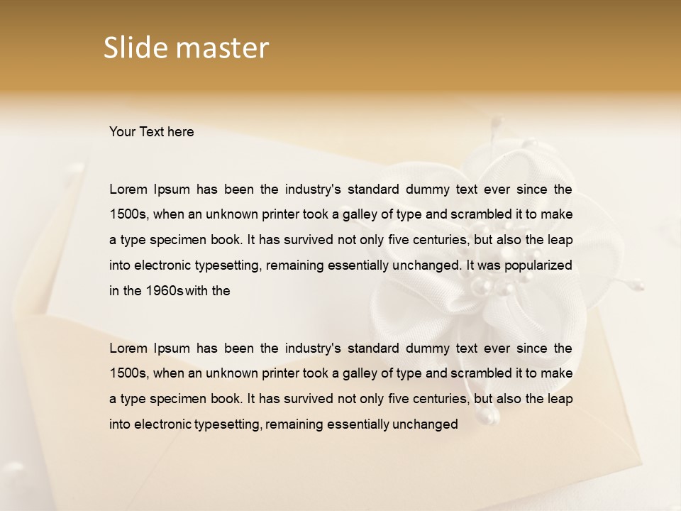 Envelope Background Copy Space PowerPoint Template