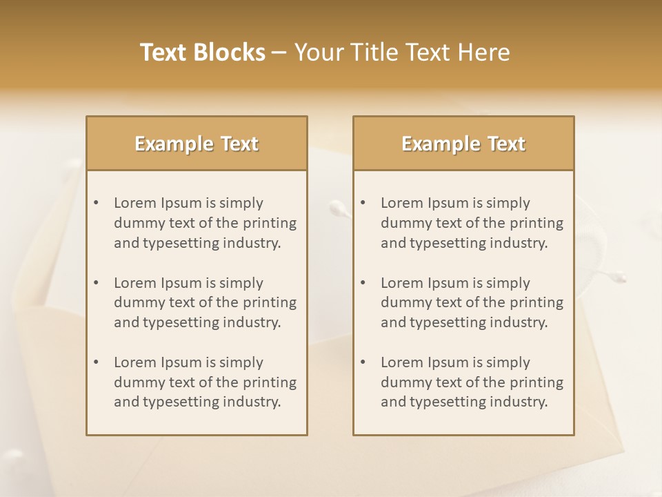Envelope Background Copy Space PowerPoint Template
