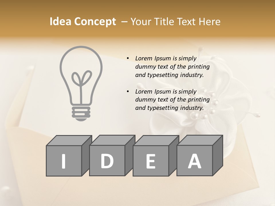 Envelope Background Copy Space PowerPoint Template