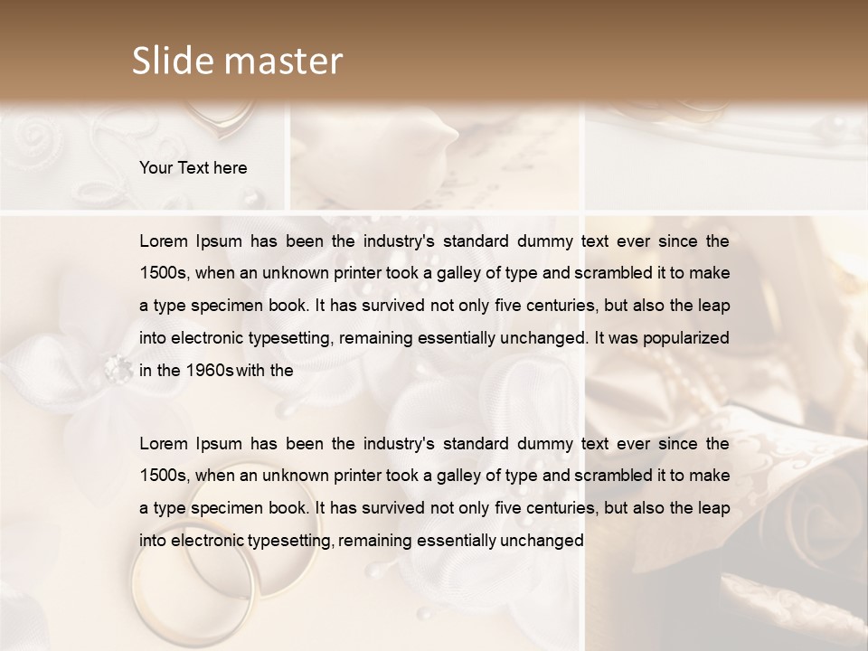 Wedding Rings Elegance Wedding Ring PowerPoint Template