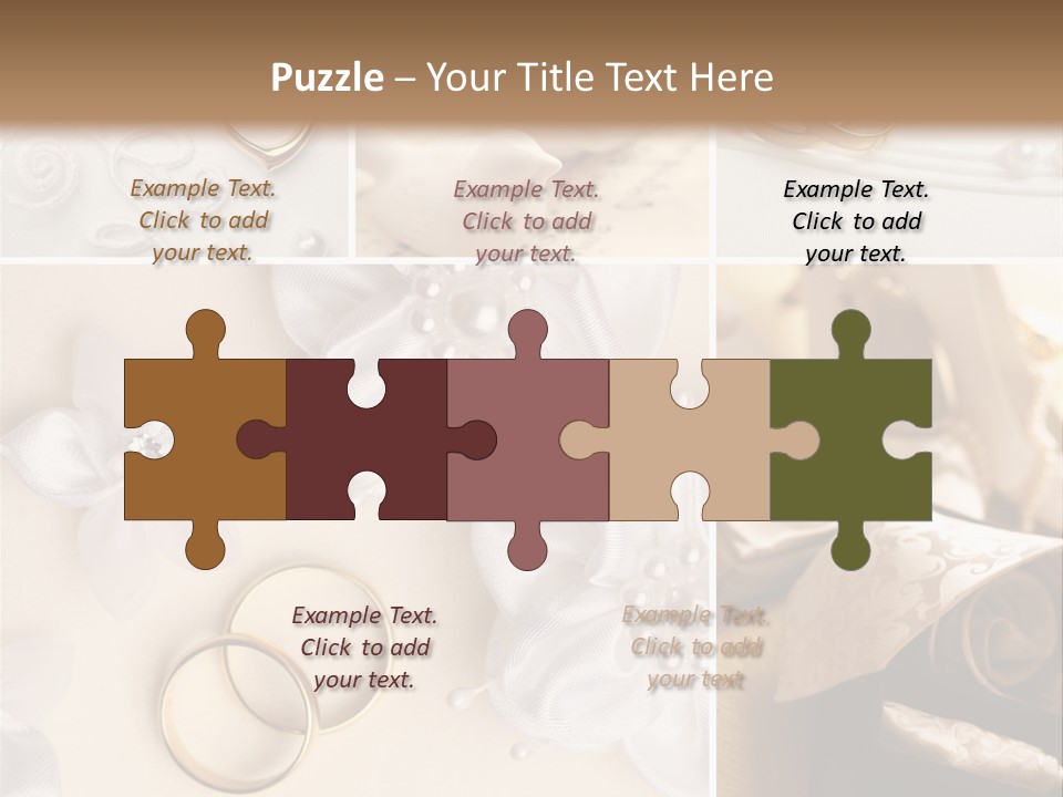 Wedding Rings Elegance Wedding Ring PowerPoint Template