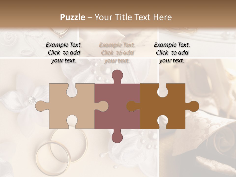 Wedding Rings Elegance Wedding Ring PowerPoint Template