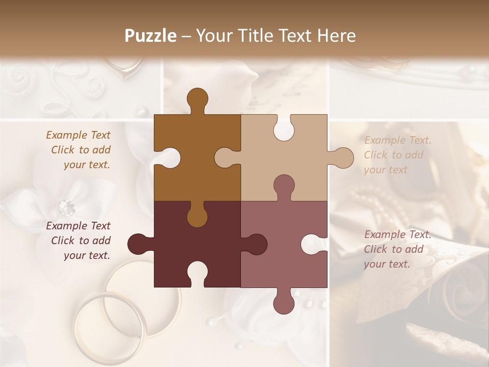 Wedding Rings Elegance Wedding Ring PowerPoint Template