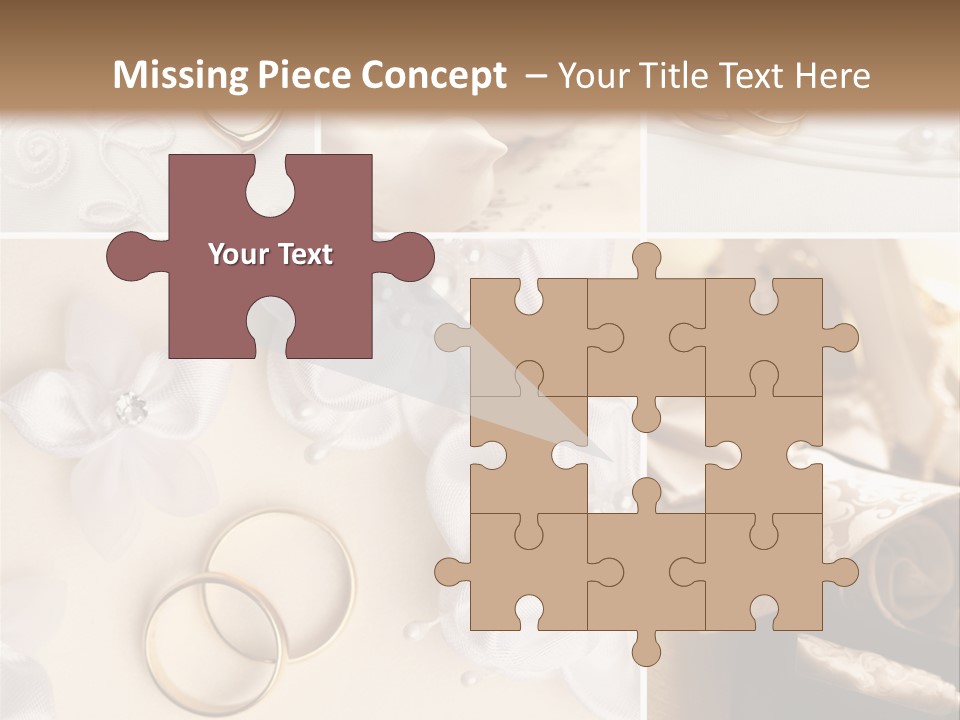 Wedding Rings Elegance Wedding Ring PowerPoint Template