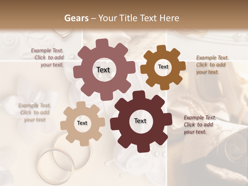 Wedding Rings Elegance Wedding Ring PowerPoint Template