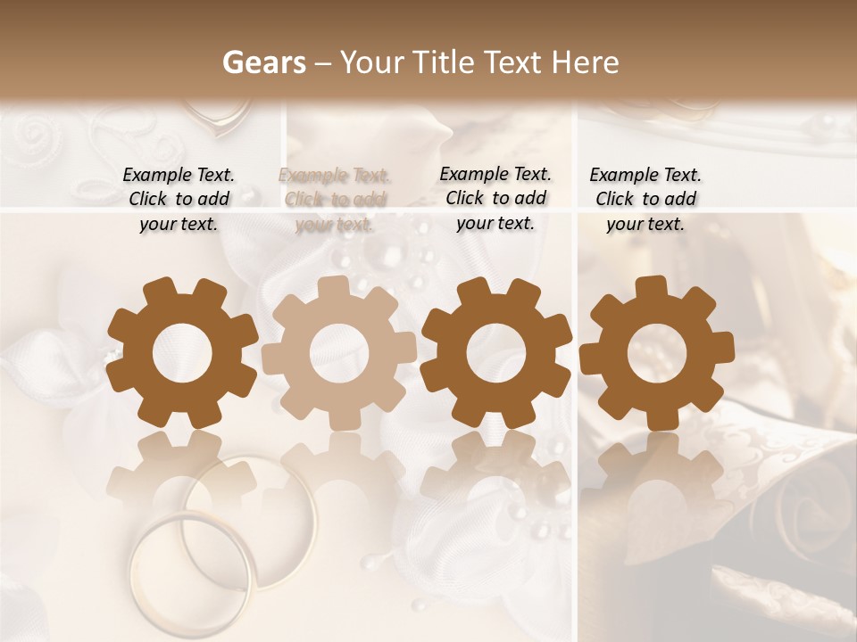 Wedding Rings Elegance Wedding Ring PowerPoint Template