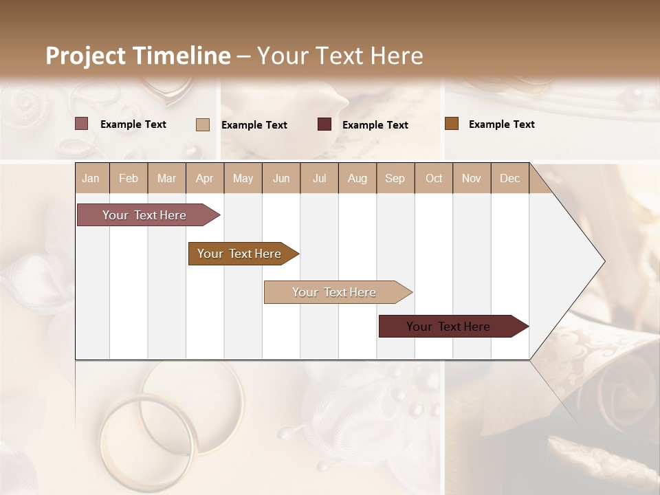 Wedding Rings Elegance Wedding Ring PowerPoint Template