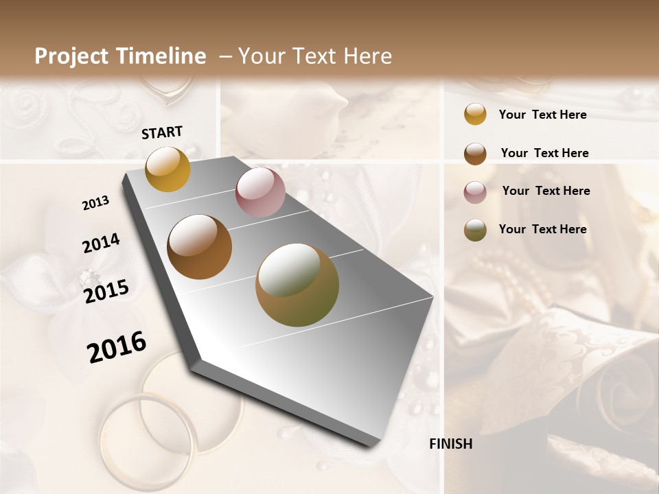 Wedding Rings Elegance Wedding Ring PowerPoint Template
