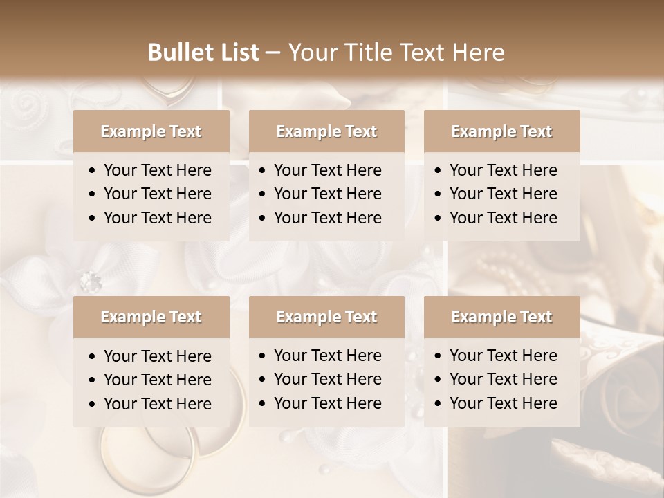 Wedding Rings Elegance Wedding Ring PowerPoint Template