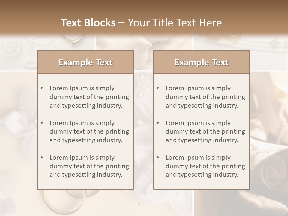 Wedding Rings Elegance Wedding Ring PowerPoint Template