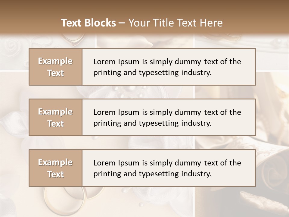 Wedding Rings Elegance Wedding Ring PowerPoint Template