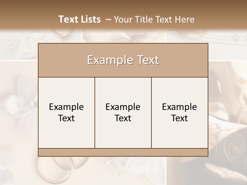 Wedding Rings Elegance Wedding Ring PowerPoint Template