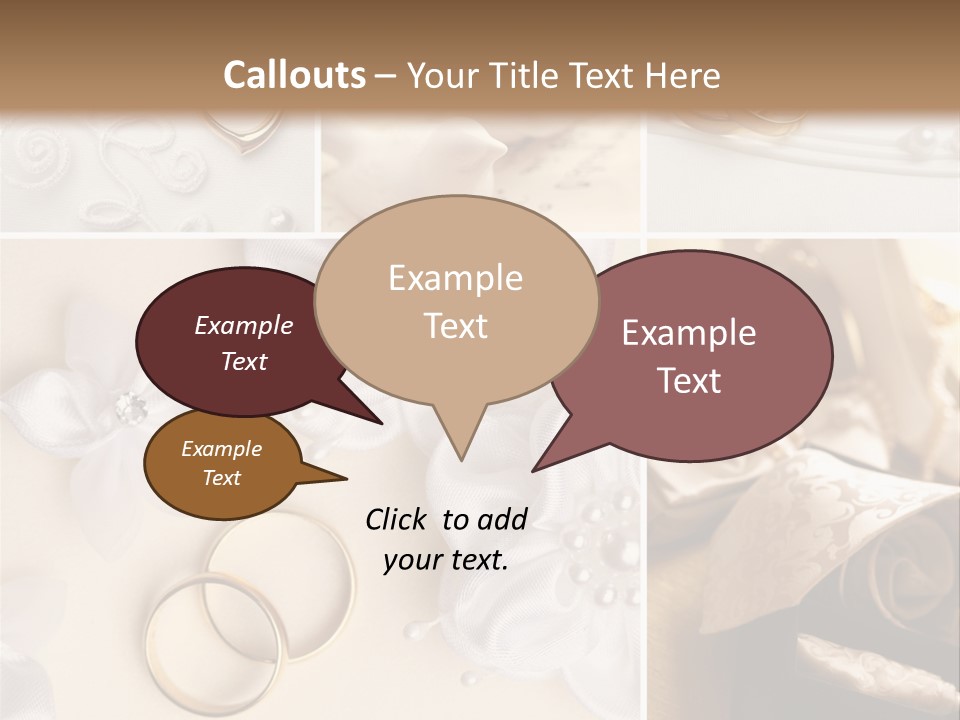 Wedding Rings Elegance Wedding Ring PowerPoint Template