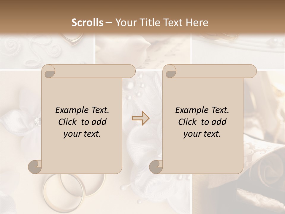 Wedding Rings Elegance Wedding Ring PowerPoint Template