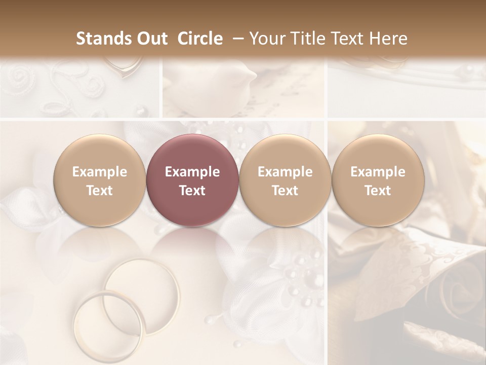 Wedding Rings Elegance Wedding Ring PowerPoint Template