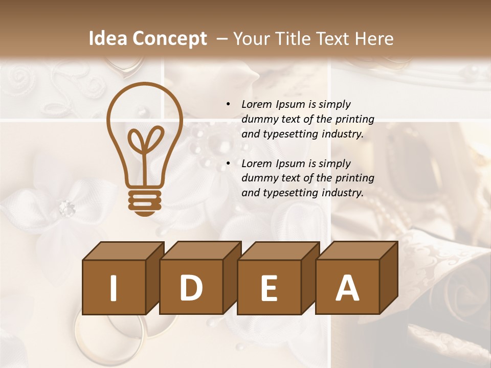 Wedding Rings Elegance Wedding Ring PowerPoint Template