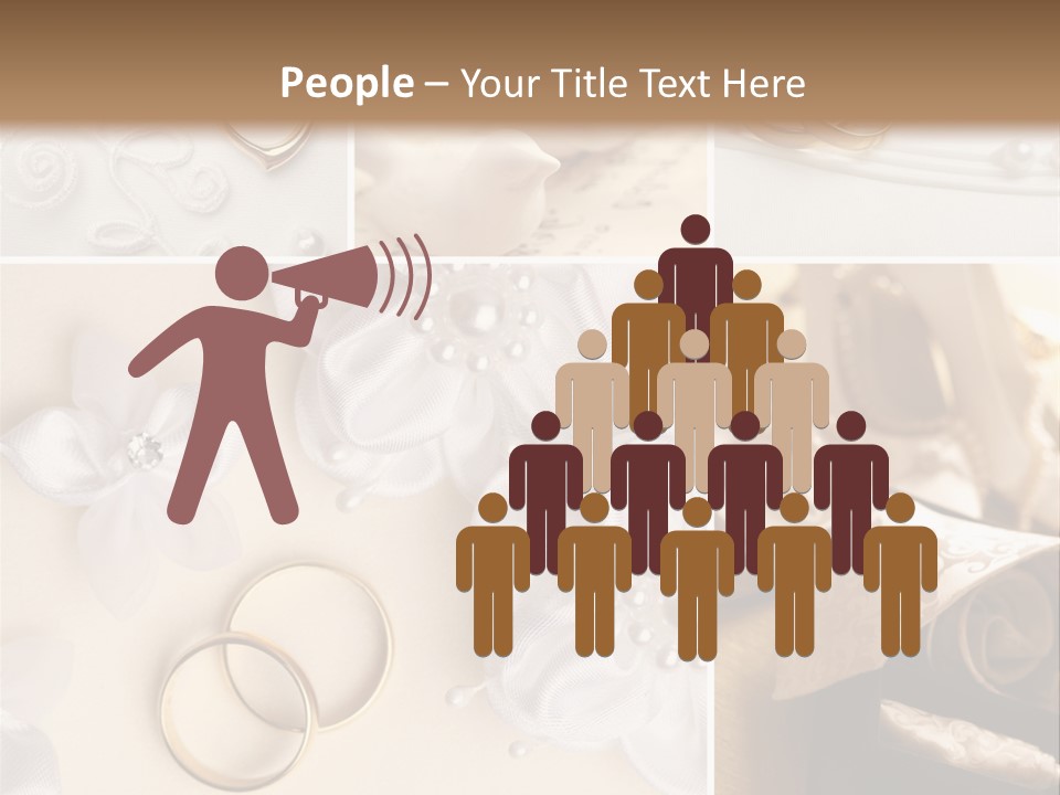 Wedding Rings Elegance Wedding Ring PowerPoint Template