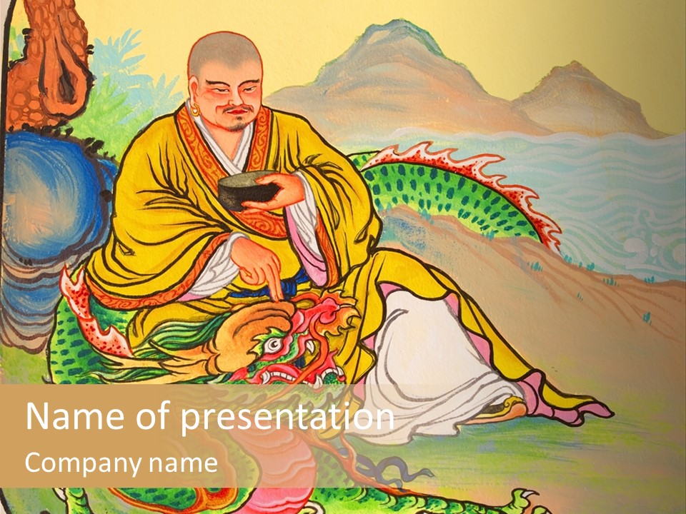 Buddhism Oriental Religion PowerPoint Template