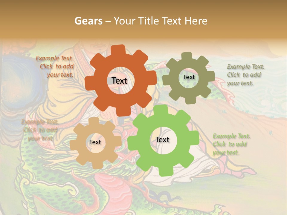 Buddhism Oriental Religion PowerPoint Template