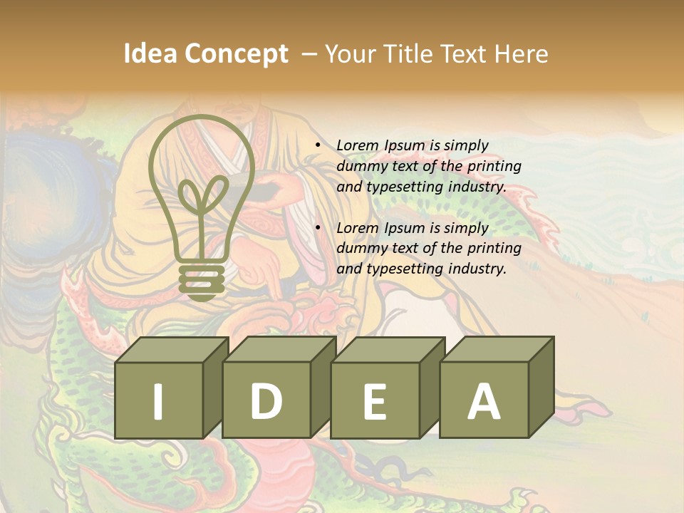 Buddhism Oriental Religion PowerPoint Template